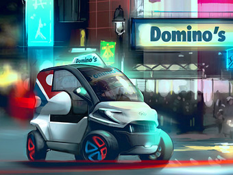 Лучший пиццамобиль конкурса Domino's Pizza. Фото с сайта forge.localmotors.com