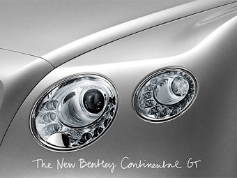 Тизер обновленного Bentley Continental GT. Фото Bentley
