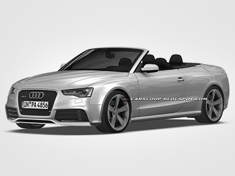 Кабриолет Audi RS5. Иллюстрации с сайта carscoop.blogspot.com