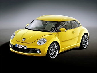 Предполагаемый внешний вид нового VW Beetle. Иллюстрация с сайта autocar.co.uk