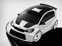Skoda Citigo Rally. Иллюстрация Skoda