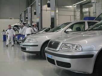 Завод Volkswagen в Калужской области. Фото Ленты.Ру
