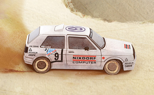 Фото Volkswagen, Pikes Peak Hill Climb Historical Association, иллюстрация Марии Копотиловой