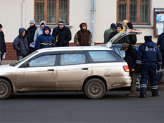 Акция протеста против повышения пошлин. Фото Ленты.ру