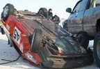 ЧП на ралли в Харькове: авто на скорости влетело в толпу зрителей