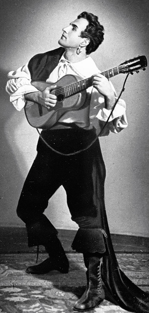 В комедии Лопе де Веги «Учитель танцев», 1952 год