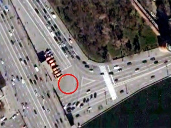 Место аварии. Скриншот с сайта maps.google.com