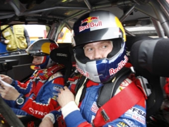 Евгений Новиков во время тестов в Норвегии, 2009. Фото сайта citroen-wrc.com