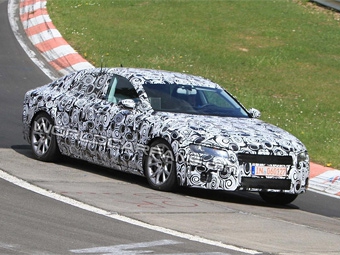 Прототип Audi A7 на Нюрбургринге. Фото с сайта worldcarfans.com