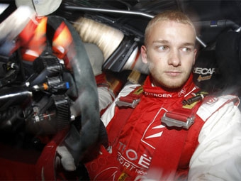 Евгений Новиков во время Ралли Норвегии 2009 года. Фото команды Citroen