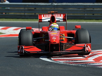 Фелипе Масса за рулем Ferrari на Гран-при Венгрии 2009 года. Фото Ferrari