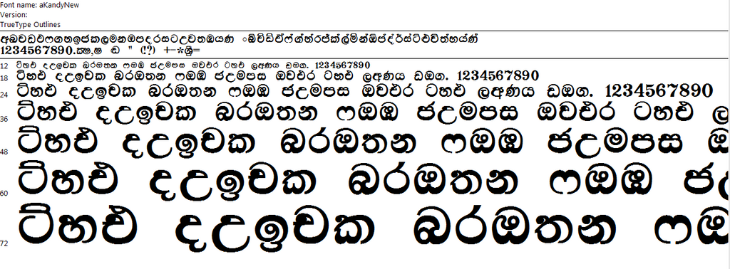 sinhala font keyboard layout