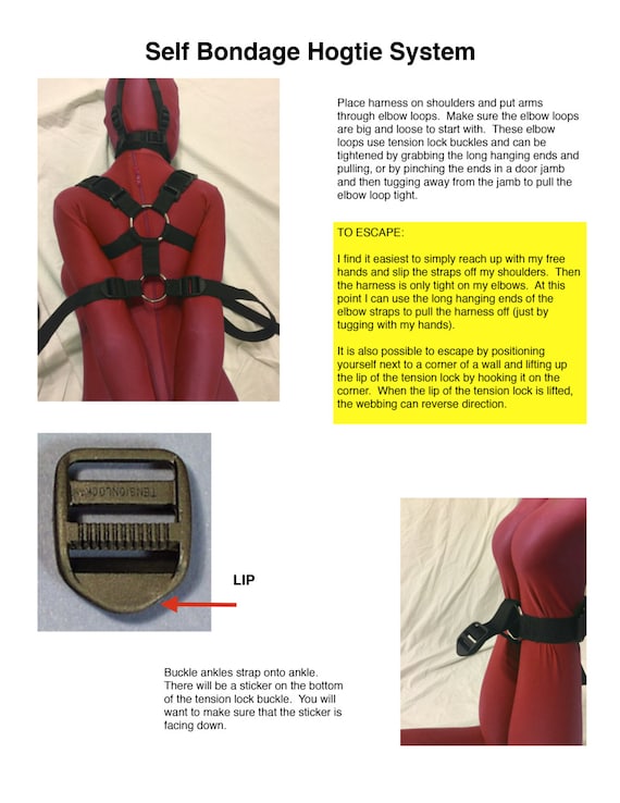 Self bondage hogtie