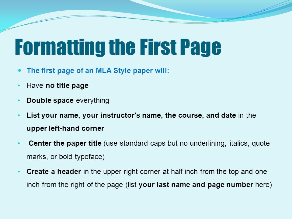 write my mla format movie title in essay mla paper title