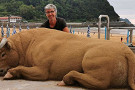 Скульптор Андони Бастаррика и его удивительные, но недолговечные творения из песка