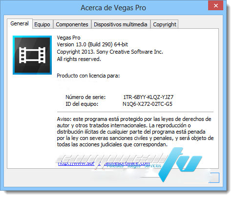 Vegas Pro 13.0 Serial Number