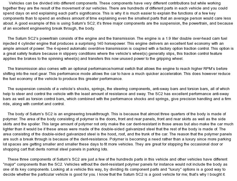 Classifying essay