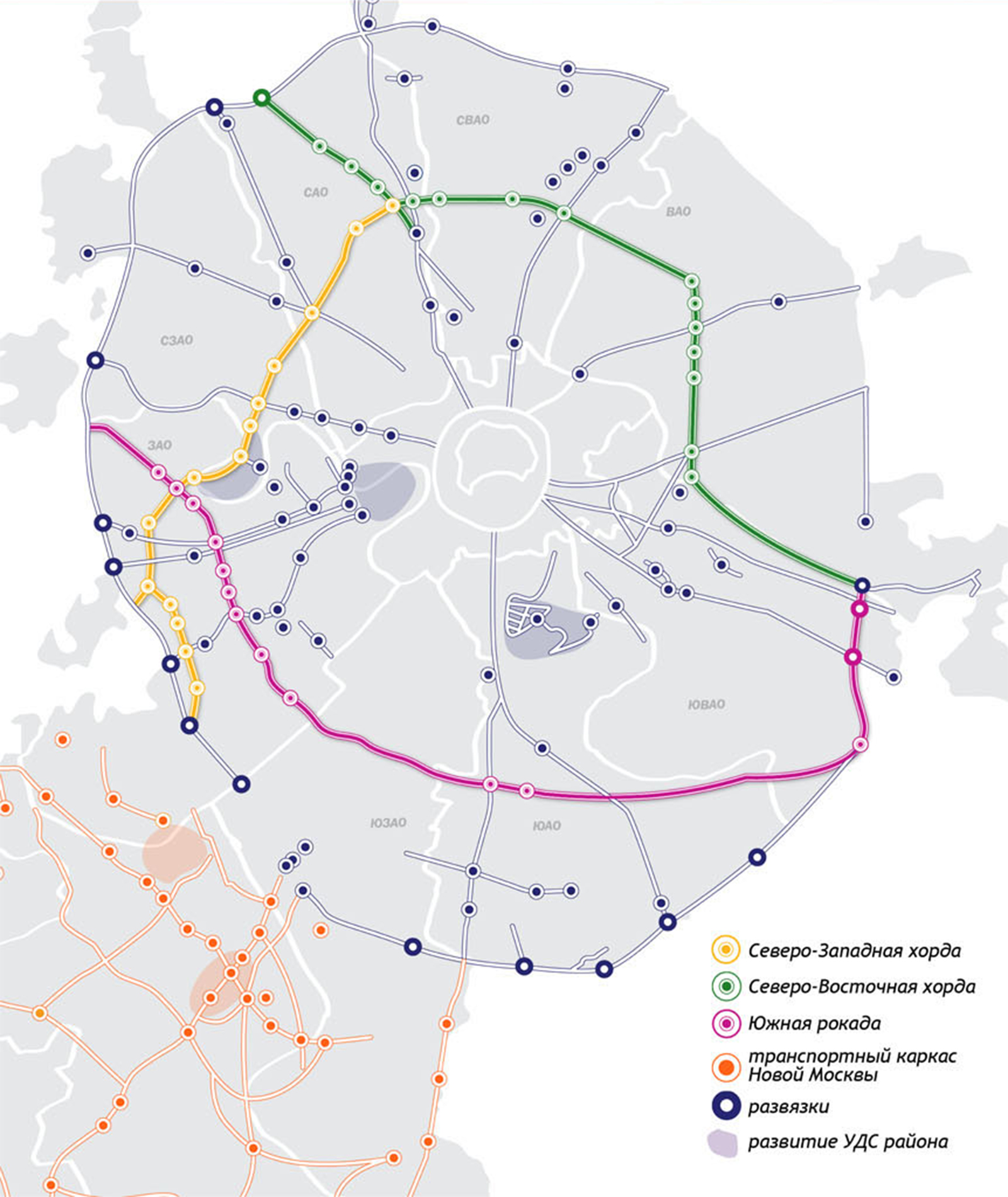 Карта дорог москвы 2022