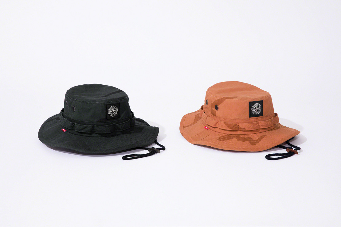 stone island bucket hat orange