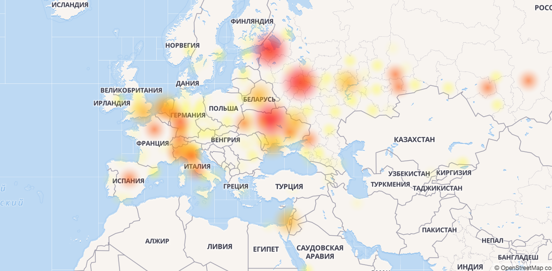 Карта польши и украины