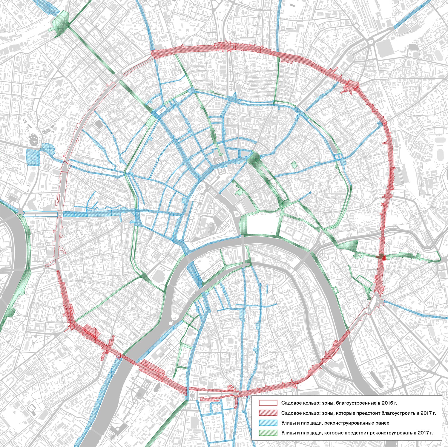 План реконструкции Садового кольца в программе «Моя улица» - Афиша Daily