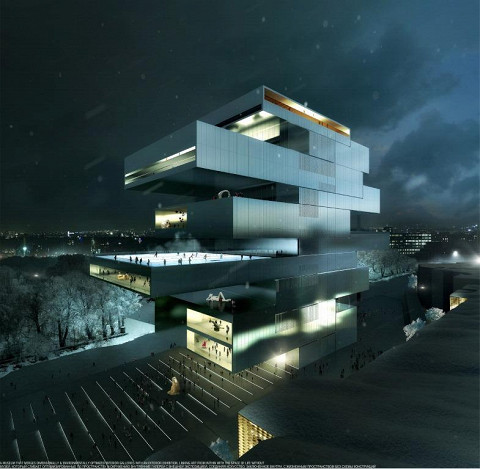 В 2013 году ГЦСИ провел международный конкурс на архитектурный проект будущего здания, победителем выбрано ирландское архитектурное бюро Heneghan Peng Architects