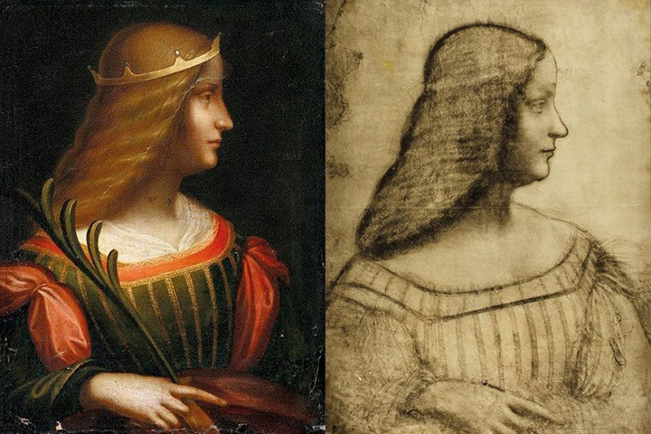 Портрет Изабеллы д’Эсте, приписываемый Леонардо да Винчи