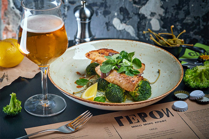 Крафтовое пиво с едой — 19%