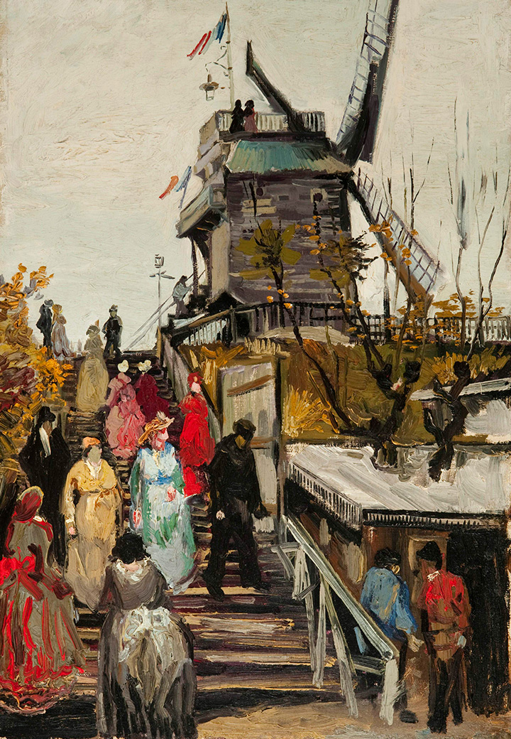 Винсент Ван Гог. «Мельница Ле Блют-фин», 1886