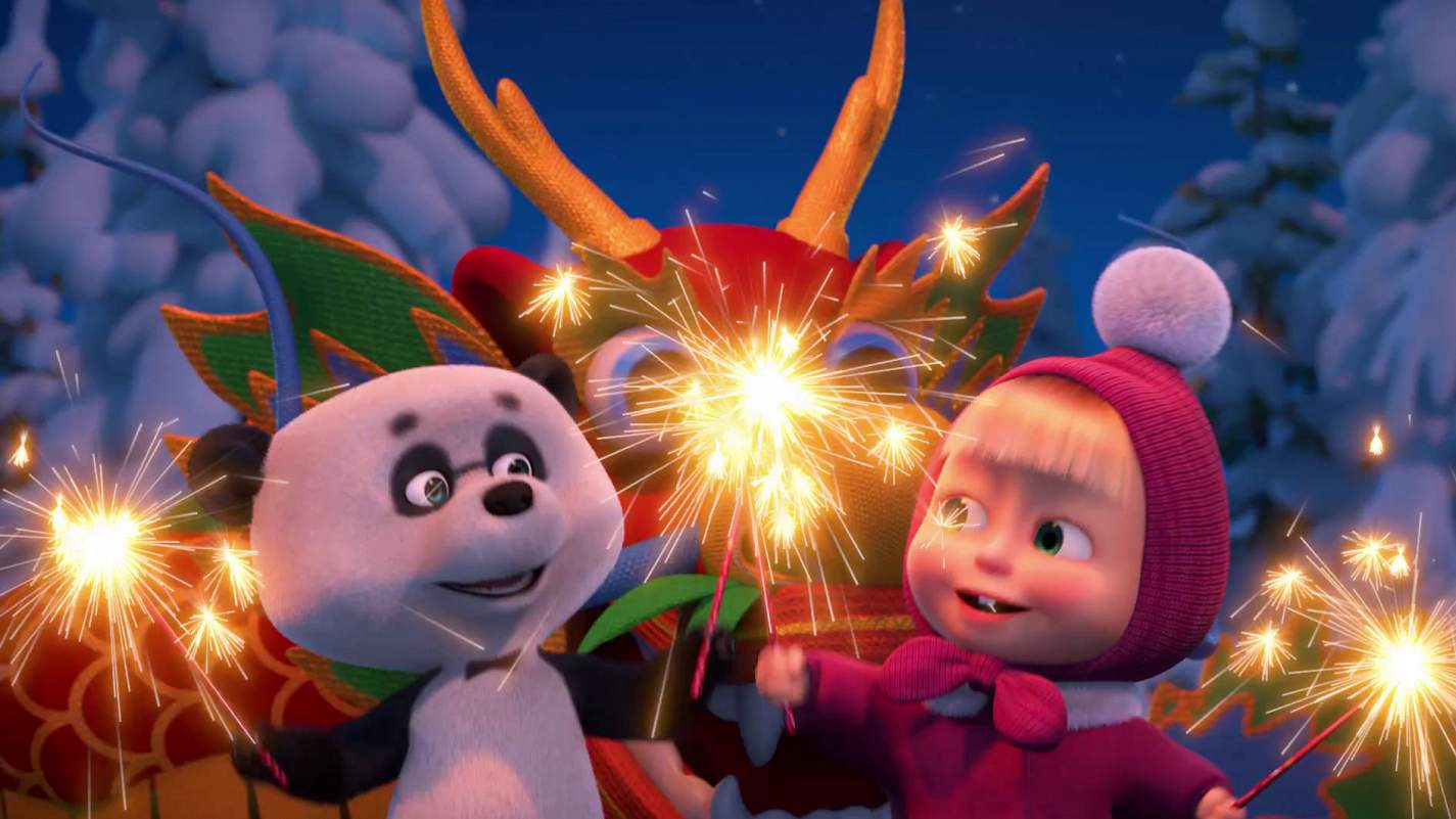 Мультфильм Маша и Медведь Опять Новый год! (Россия, 2019