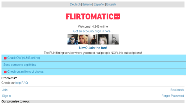 site de rencontres Flirtomatic