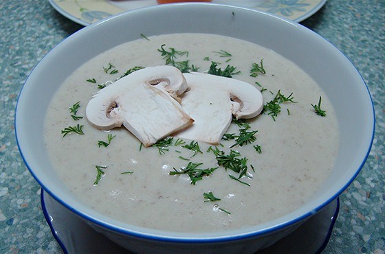 Картофельный суп-пюре с грибами шампиньонами рецепт – супы. «Еда»