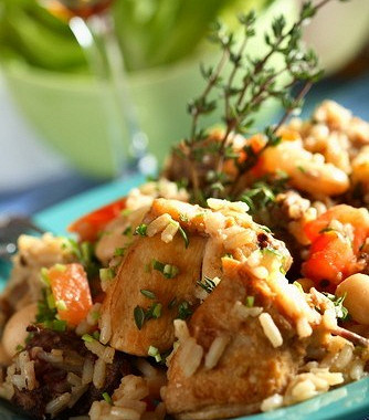 Рецепт Курица в пиве с рисом