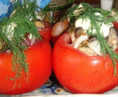 Рецепт Помидоры, фаршированные грибами