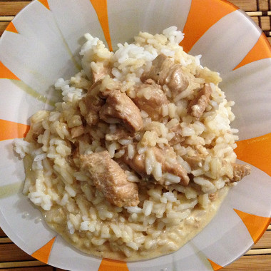 Рецепт Кусочки куриного филе с рисом