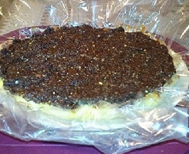 Рецепт Чизкейк с плавленым сливочным сыром и шоколадной пастой с кешью и фундуком