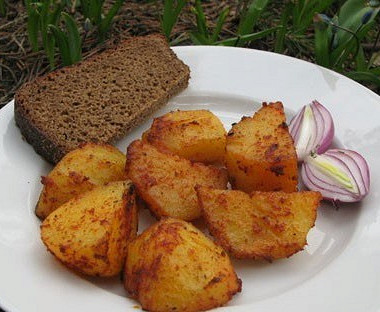 Рецепт Картошка в паприке на мангале