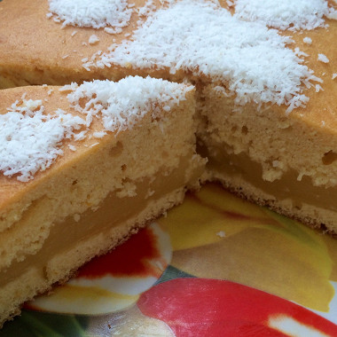 Рецепт Апельсиновый пирог с кремом