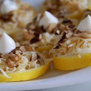 Рецепт Лимонная закуска с майонезом и сыром