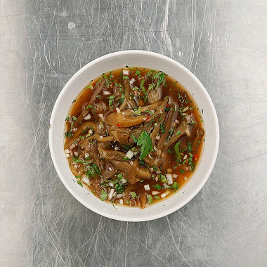 Рецепт Китайский холодный суп из баклажанов