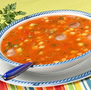 Рецепт Суп томатный с кукурузой