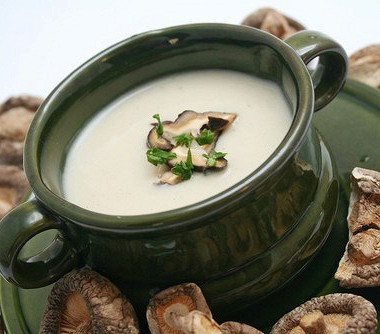 Рецепт Яичный суп из грибов шиитаке