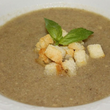Рецепт Крем суп из баклажанов с креветками