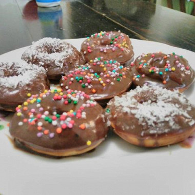 Рецепт Пончики творожные в сахарной пудре