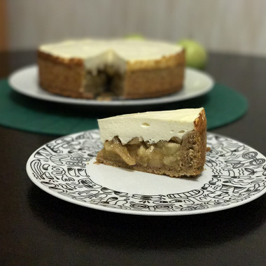 Рецепт Творожно-яблочный пирог