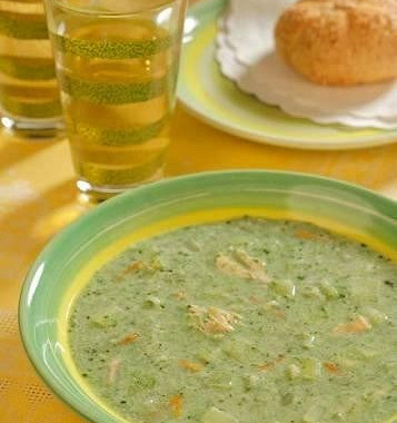 Рецепт Сливочный суп со шпинатом