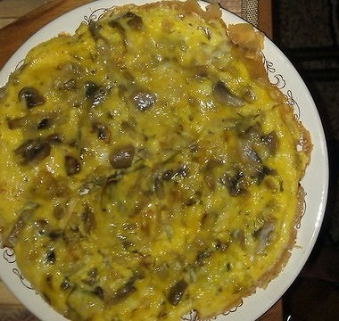 Рецепт Омлет с сыром и грибами