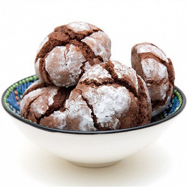 Рецепт Печенье с горьким шоколадом в сахарной пудре