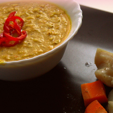 Рецепт Кукурузный крем-суп с карри и кокосом
