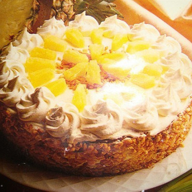 Рецепт Торт из манки с ананасами